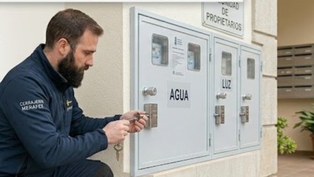 Bombín homologado para contadores de agua y luz