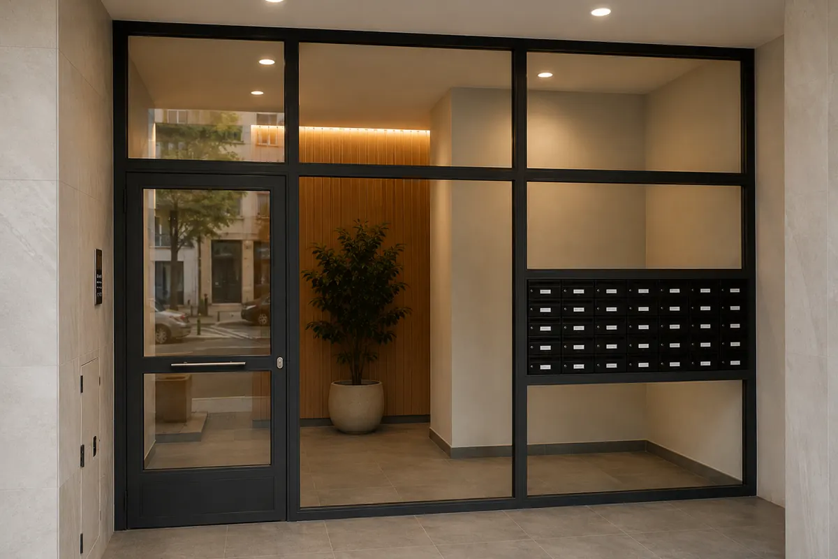 Instal·lació de porta per a comunitat